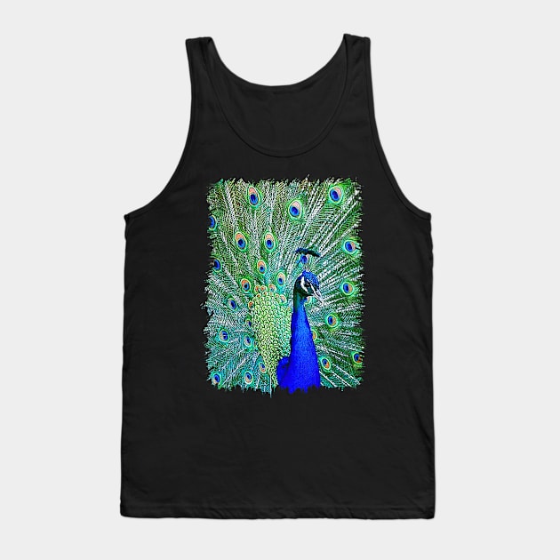 peacock - 9 Tank Top by THAM SINGGIH